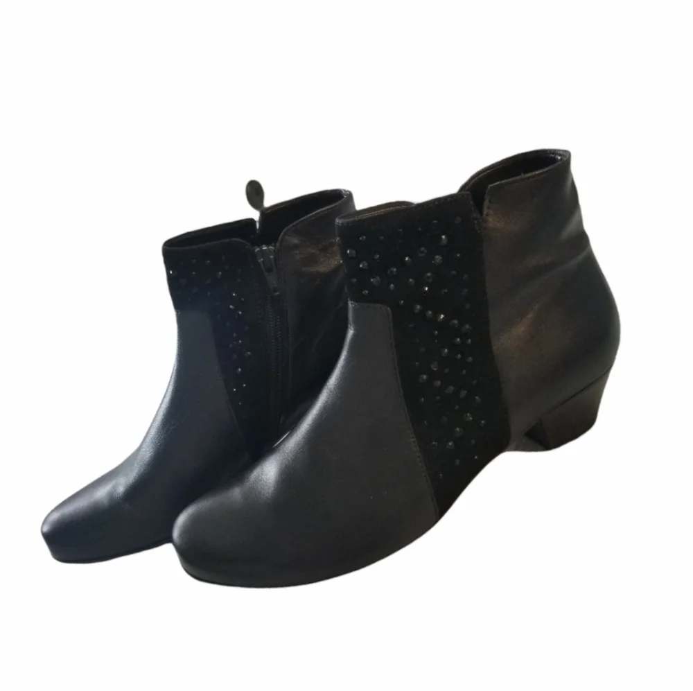 GABOR Hovercraft Womens Booties Ankle Boots UK 6.5 US 7 7.5, Color Black